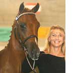 Poppy with delighted handler Anne McIntosh