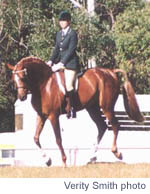 Kate Campbell riding Sarezin